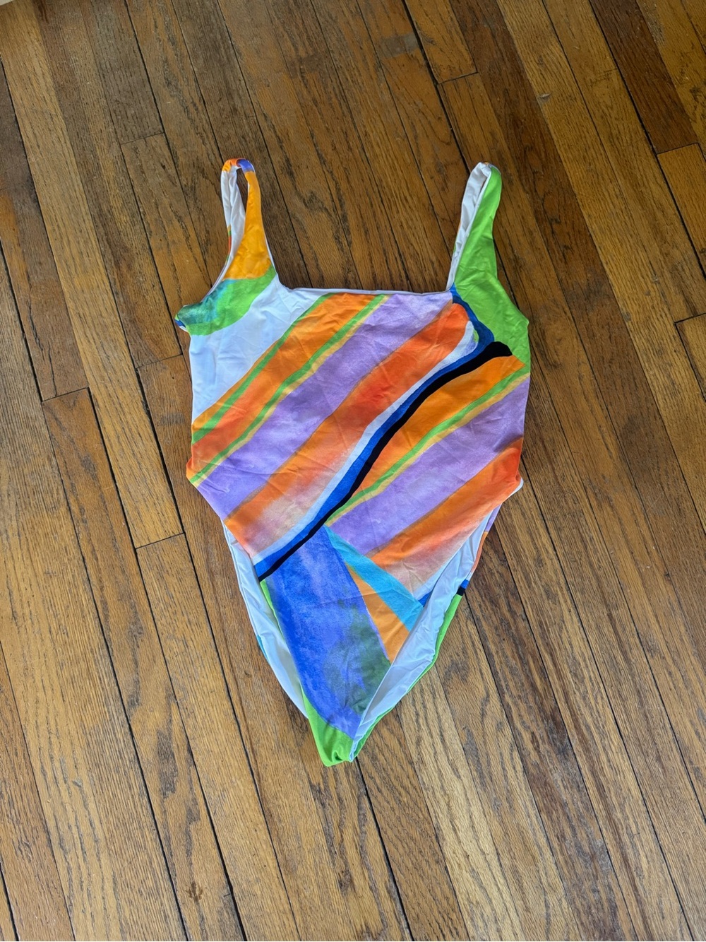Mara Hoffman Multicolor Striped One-Piece Swimsuit